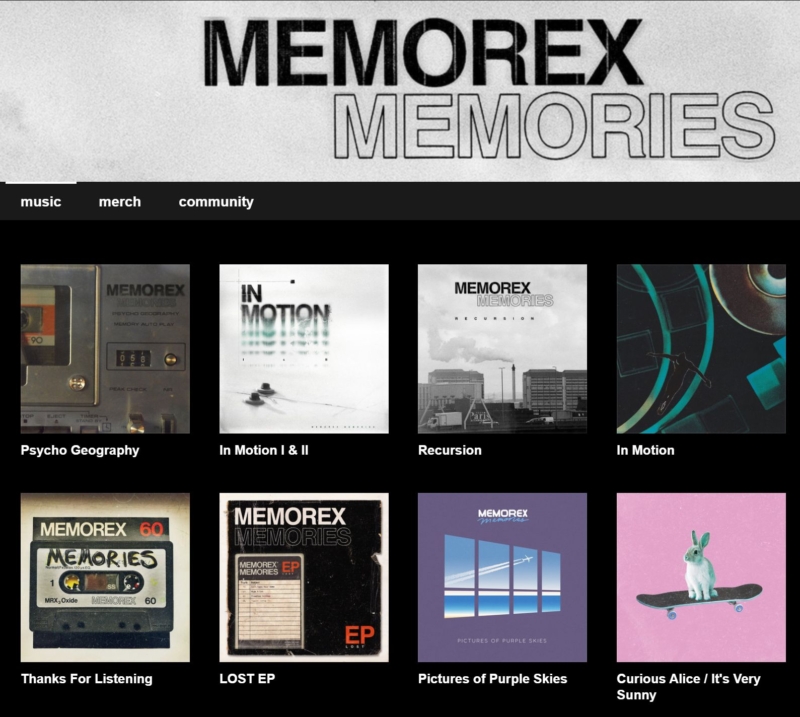 Memorex Memories Bandcamp