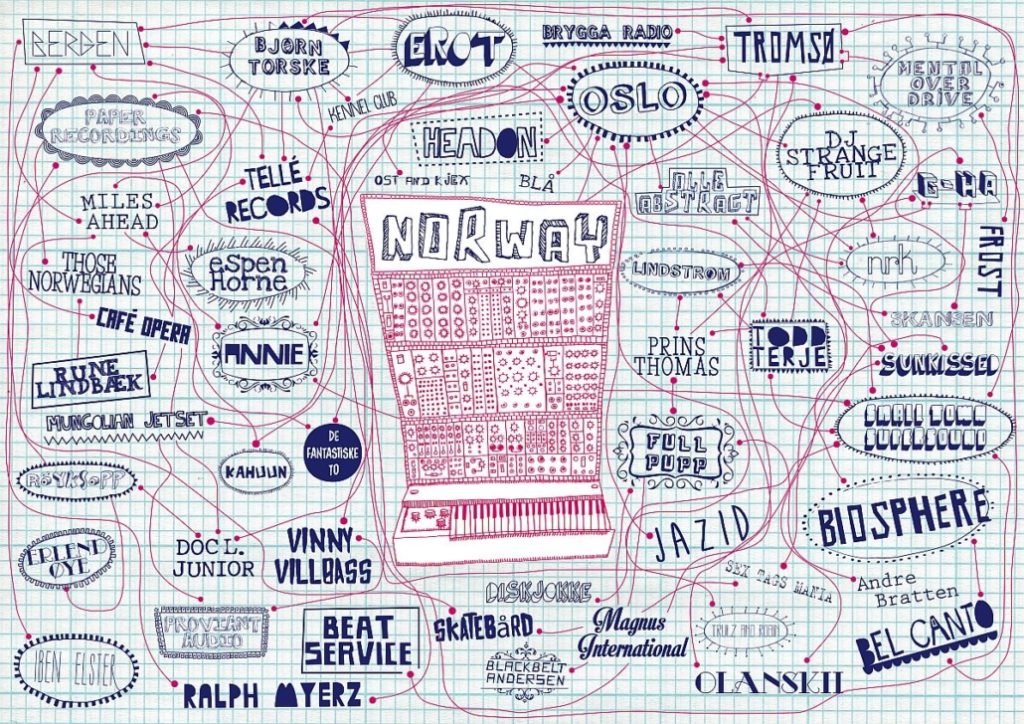 Official Northern Disco Lights Family Tree Poster