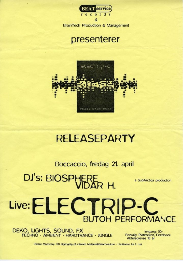 Beatservice-DJ-Biosphere-Party Flyer, 1995